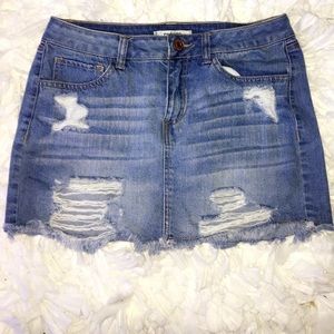 Charlotte Russe Jean Skirt